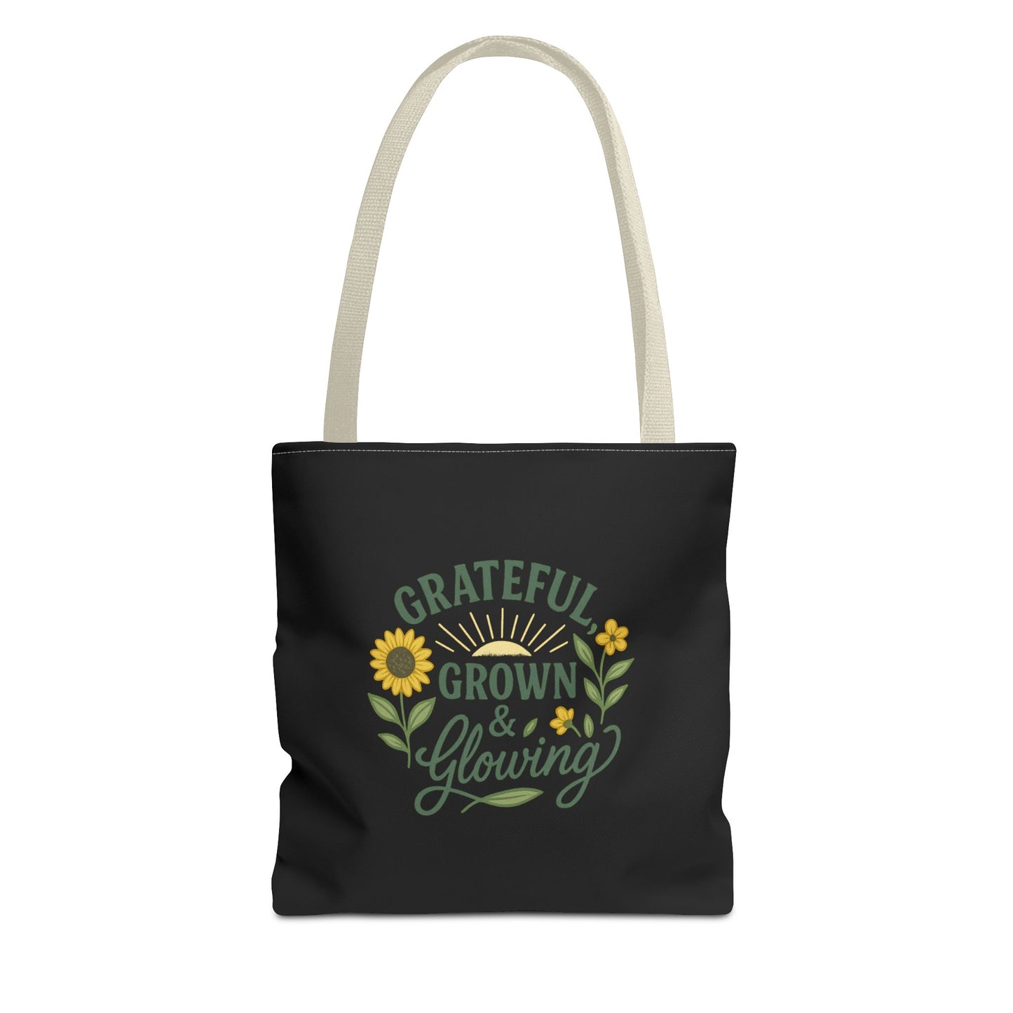 Grateful Grown & Glowing Tote Bag Eco-Friendly Shopper