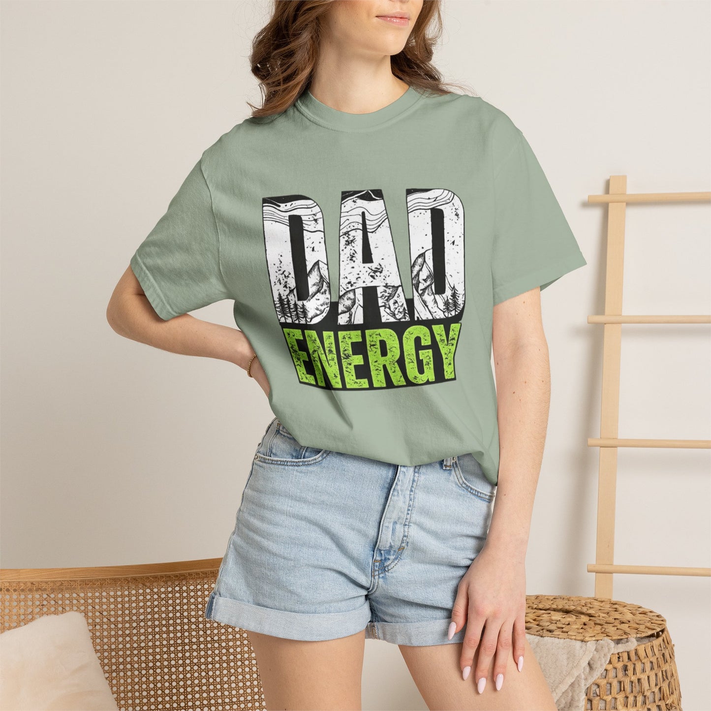 Dad Energy T-Shirt — Bold Outdoor Graphic Tee for Fathers (Fathers' Day Gift)