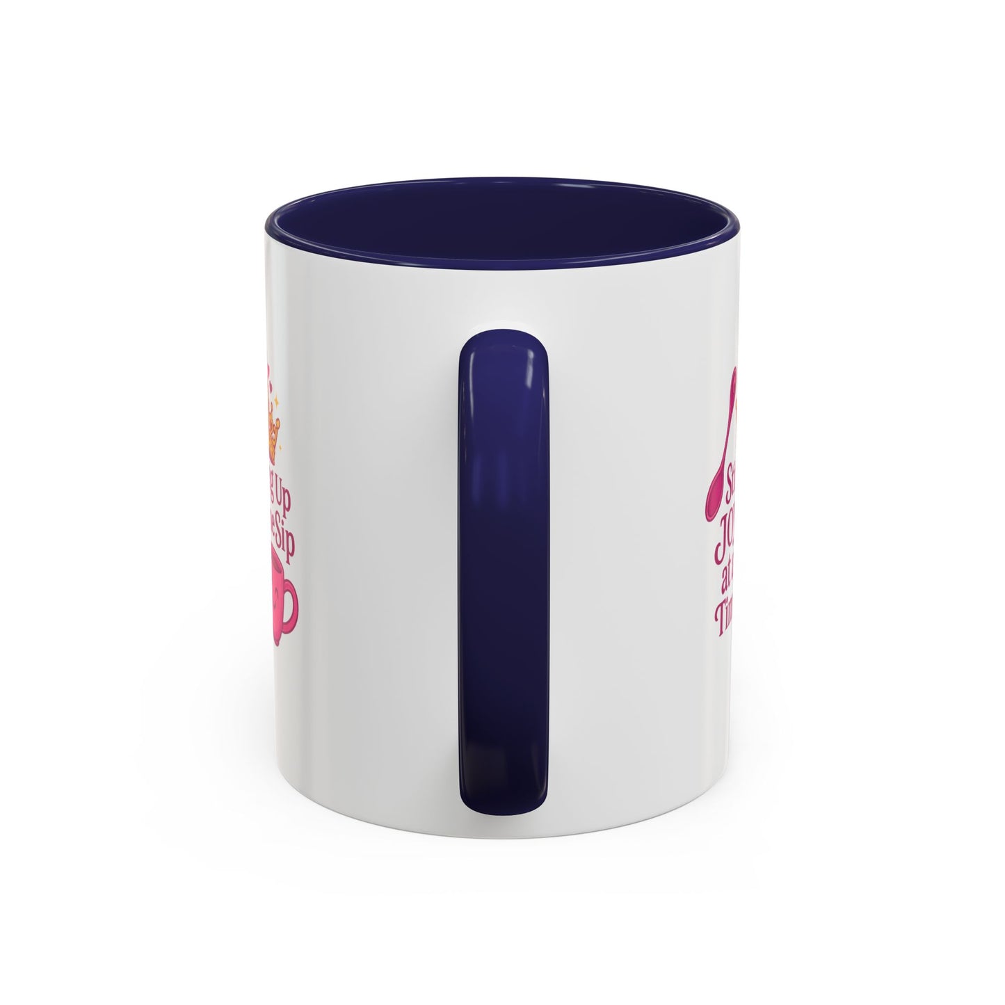Joyful Crown Accent Coffee Mug | Perfect for Birthdays, Gifts, Home Decor, Coffee Lovers, Daily Motivation