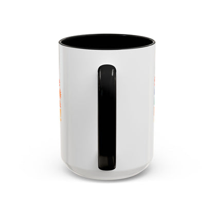 Serve God, Chill & Pray Accent Coffee Mug (11, 15oz)