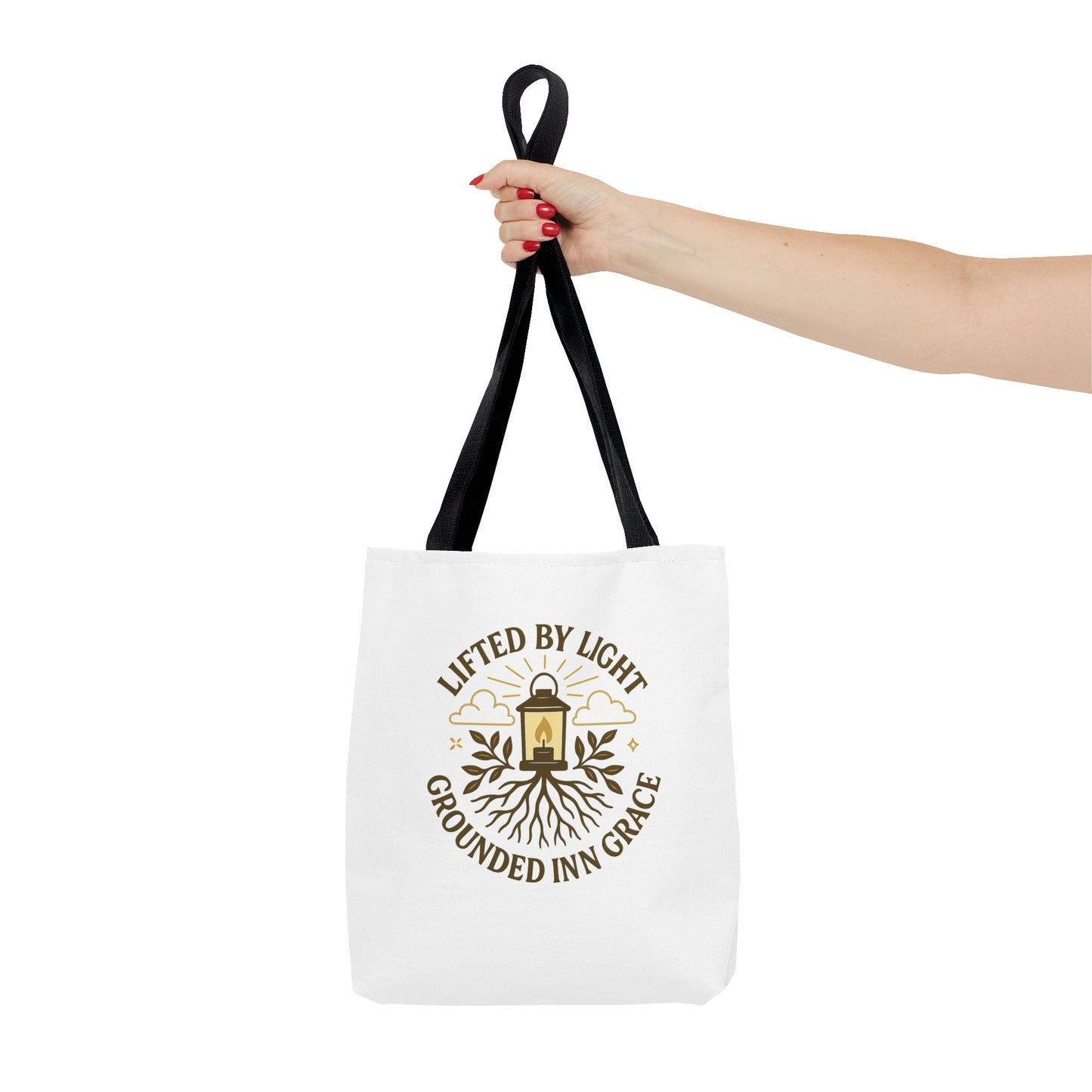 Grounded by Grace Tote Bag, Inspirational Gift, Eco-Friendly Shopping Tote, Spiritual Tote, Unique Artwork, Motivational Bag, Everyday [...]