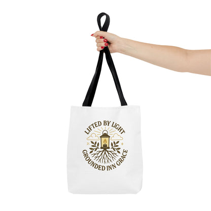 Grounded by Grace Tote Bag, Inspirational Gift, Eco-Friendly Shopping Tote, Spiritual Tote, Unique Artwork, Motivational Bag, Everyday [...]