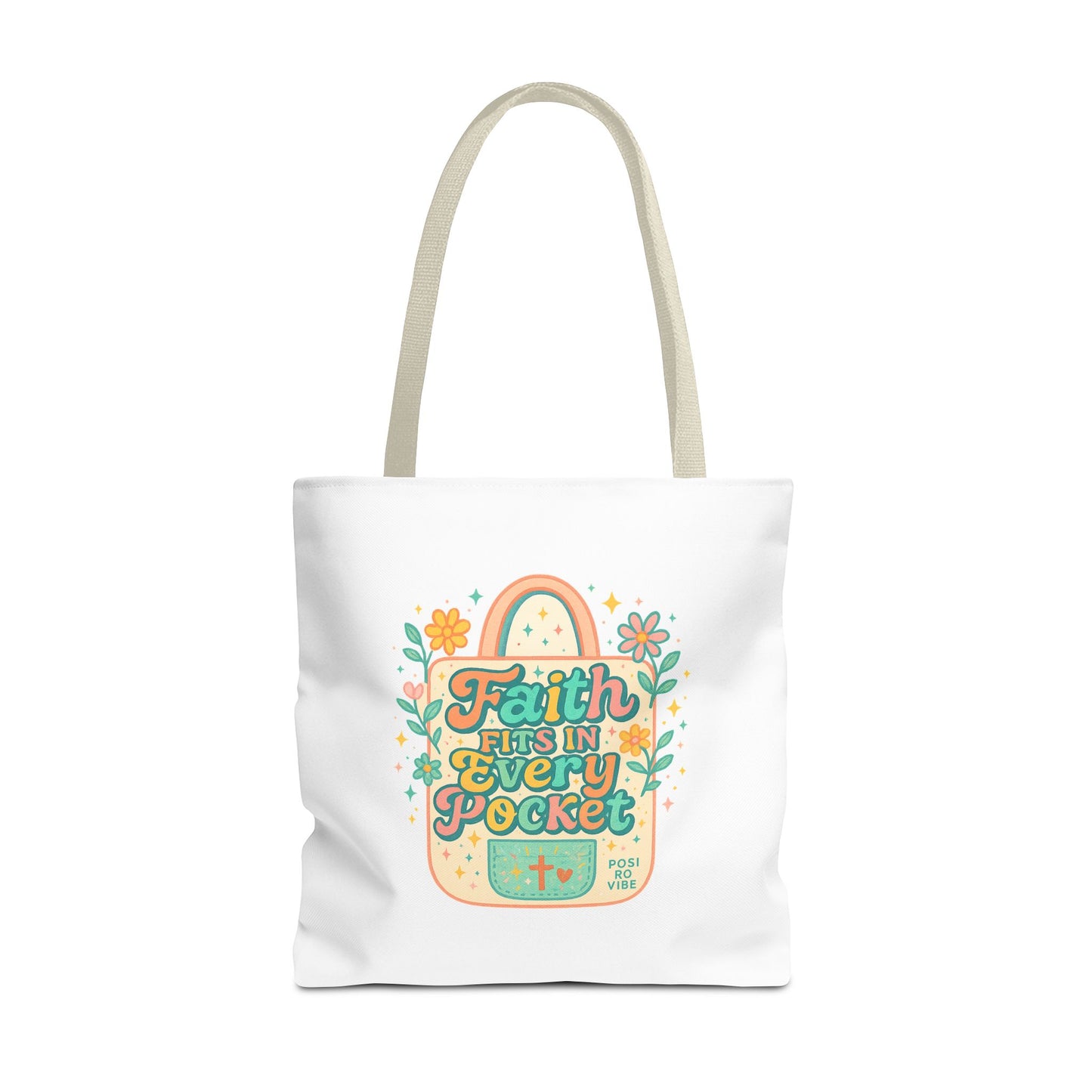 Faith-Inspired Tote Bag for Everyday Use, Shopping, Gifts, Beach, Eco-Friendly, Floral Design