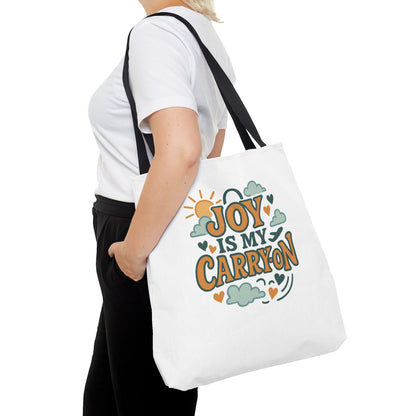 Joyful Carryall Tote Bag | Eco-Friendly Shopper | Perfect for Gifts, Organizing, Travel, Beach Days, and Everyday Errands