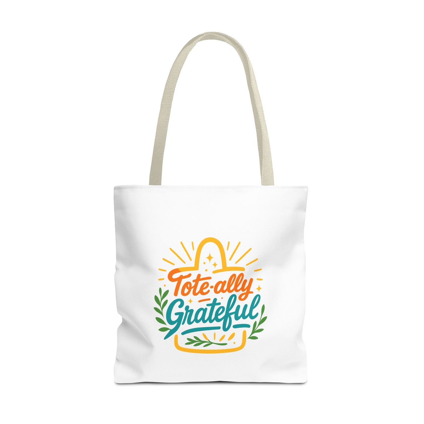 Grateful Tote Bag, Eco-Friendly Shopping Bag, Gift for Mom, Stylish Carry-All, Perfect for Summer Adventures