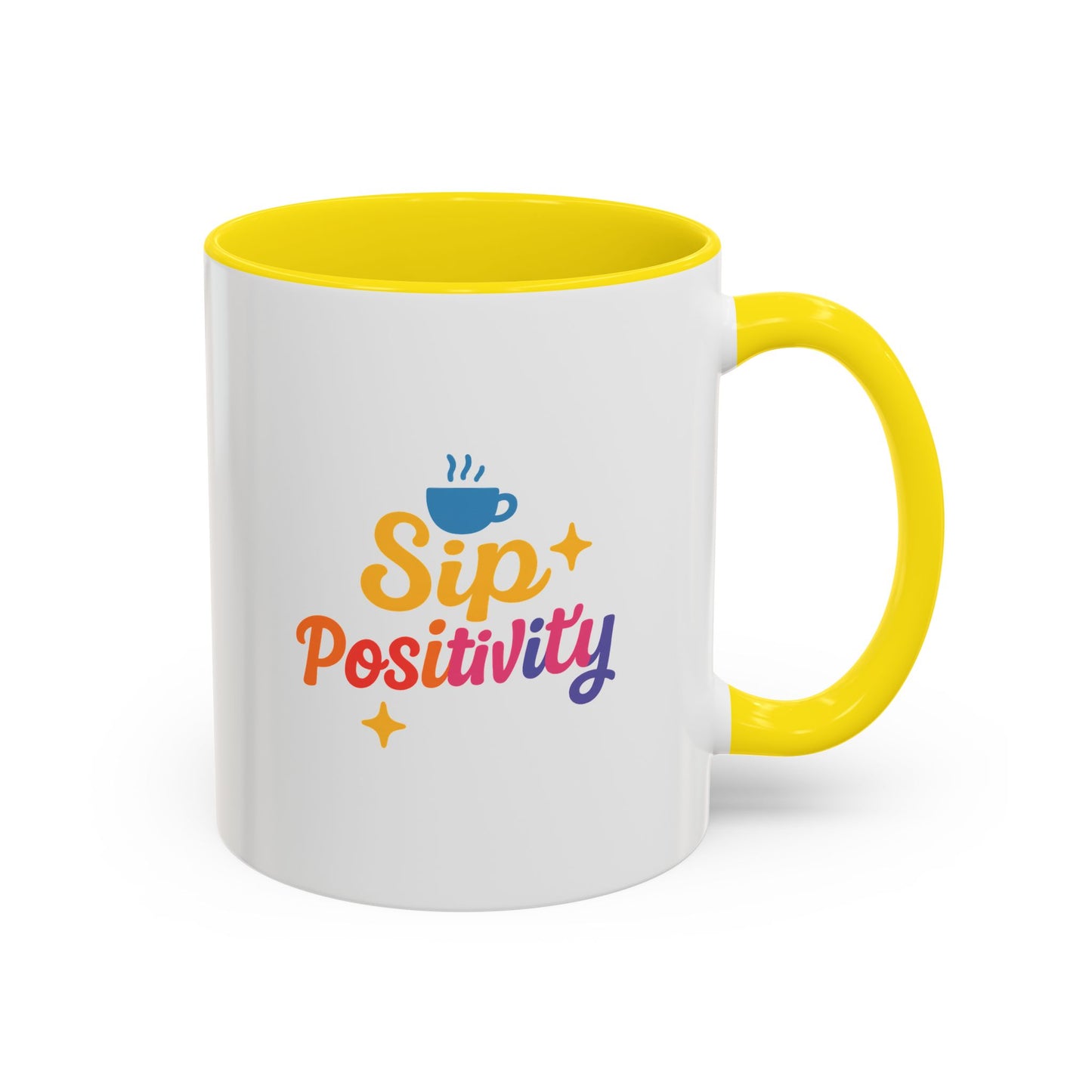 Sip Positivity Accent Coffee Mug (11, 15oz)