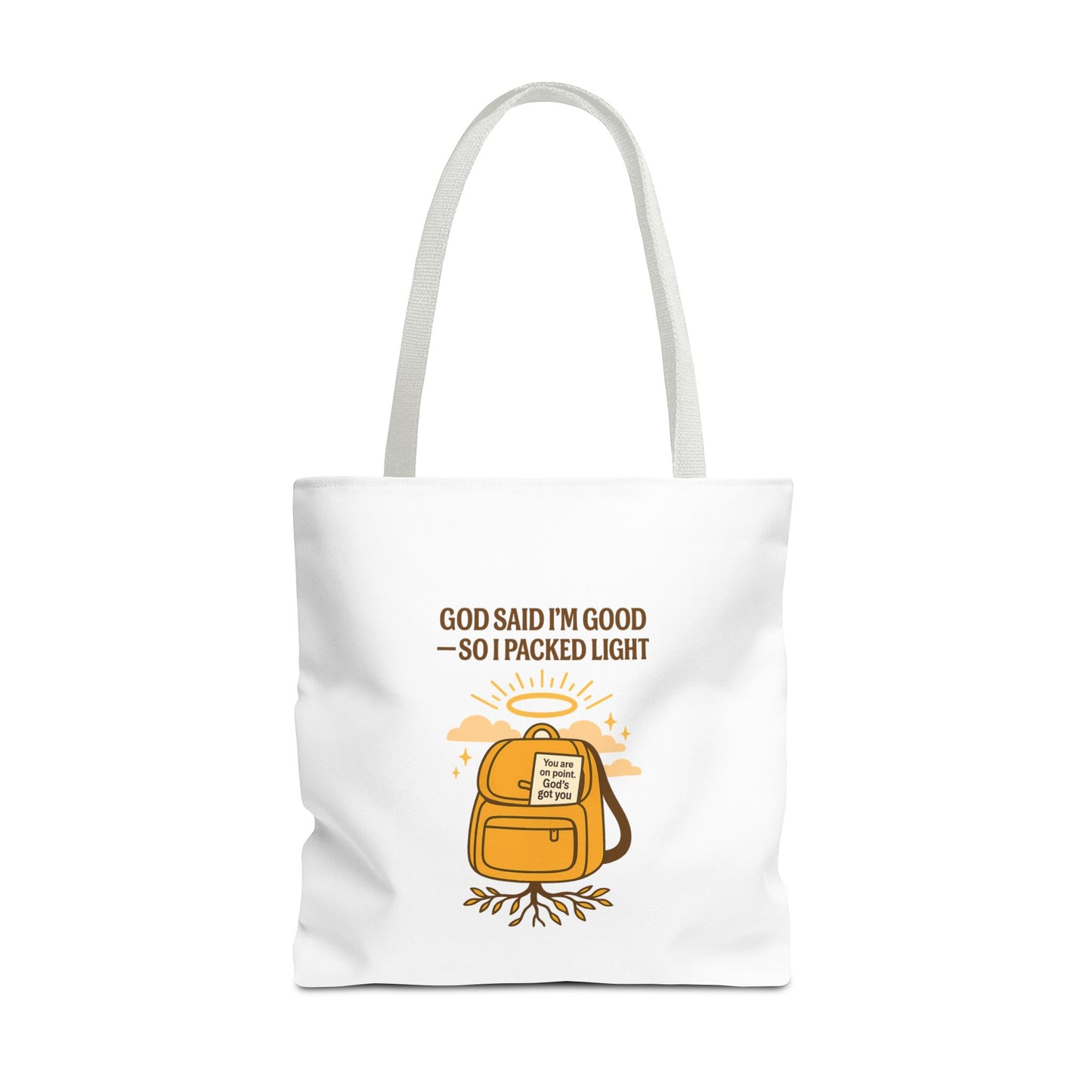 Inspirational Tote Bag - 'God Said I'm Good' Quote, Motivational Gift, Reusable Shopping Bag, Eco-Friendly Accessory, Everyday Use