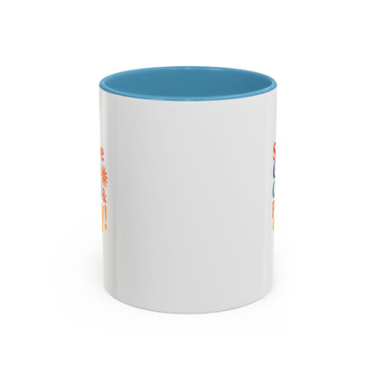Serve God, Chill & Pray Accent Coffee Mug (11, 15oz)
