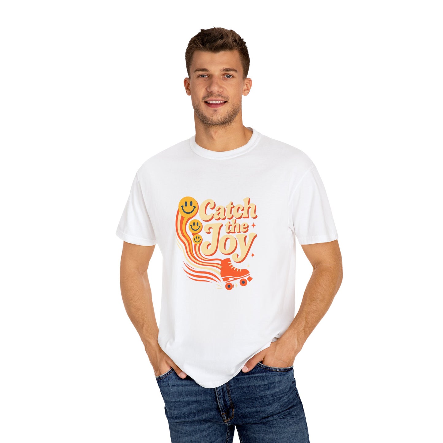 Catch the Joy Retro T-Shirt | Vintage Roller Skating Tee | Perfect Gift for Skaters &amp; Friends | Fun Summer Wear, Casual Fashion, Gift Idea
