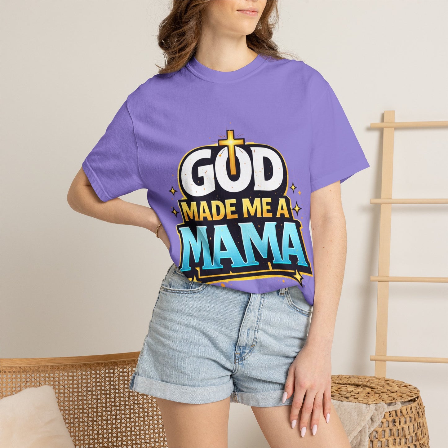 God Made Me A Mama Faith-Based Unisex Tee