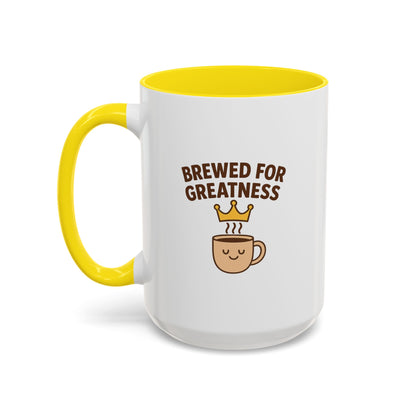 Brewed for Greatness Coffee Mug - Motivational Ceramic Cup, Office Gift, Home Decor, Birthday Present, Tea Lovers