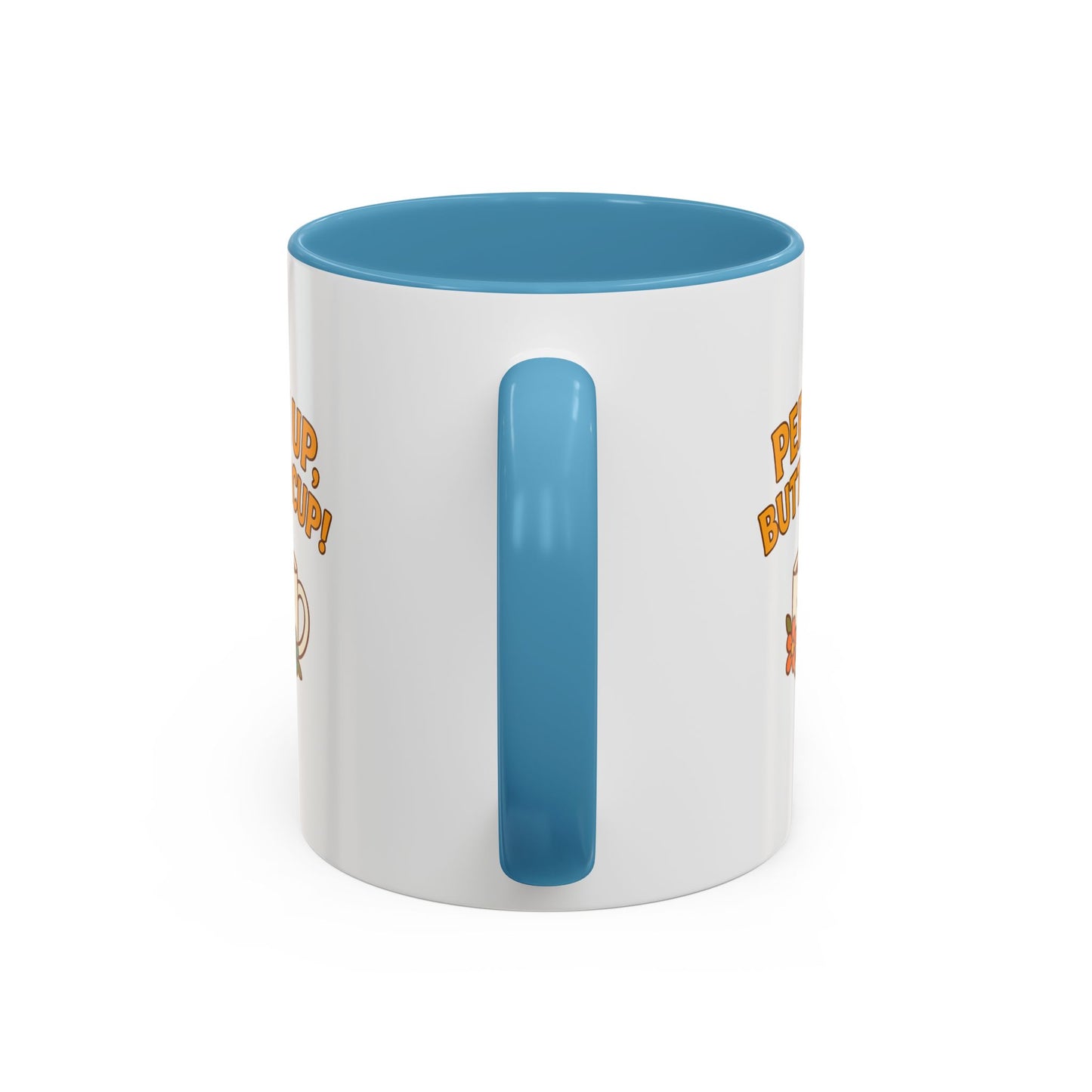 Perk Up, Buttercup! Cute Accent Coffee Mug for Daily Motivation, Gift for Coffee Lovers, Home Office Decor, Floral Tea Cup