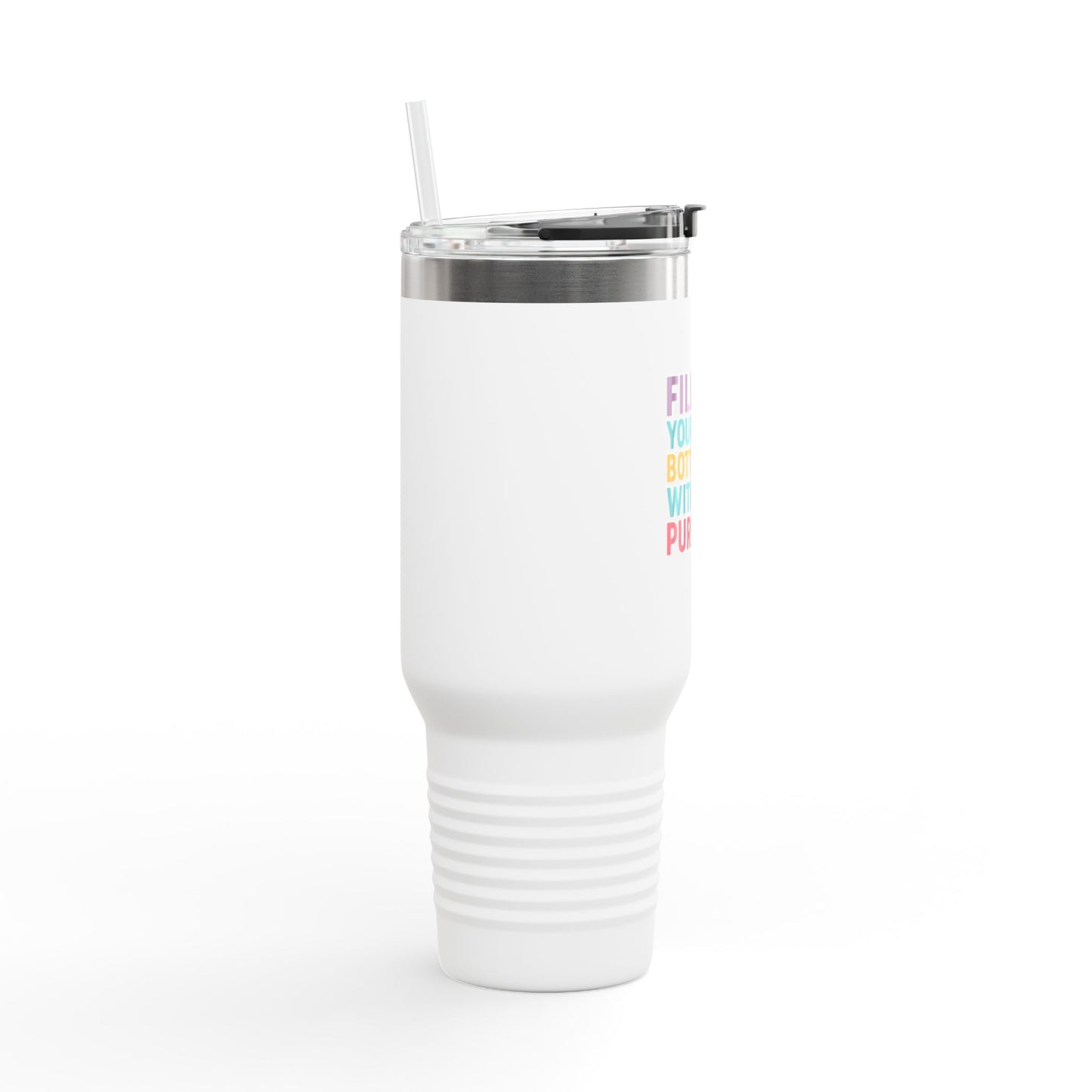 Purposeful Insulated Travel Mug | 40oz Water Bottle | Motivational Drink Container | Holiday Gift | Eco-Friendly Hydration