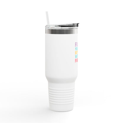 Purposeful Insulated Travel Mug | 40oz Water Bottle | Motivational Drink Container | Holiday Gift | Eco-Friendly Hydration