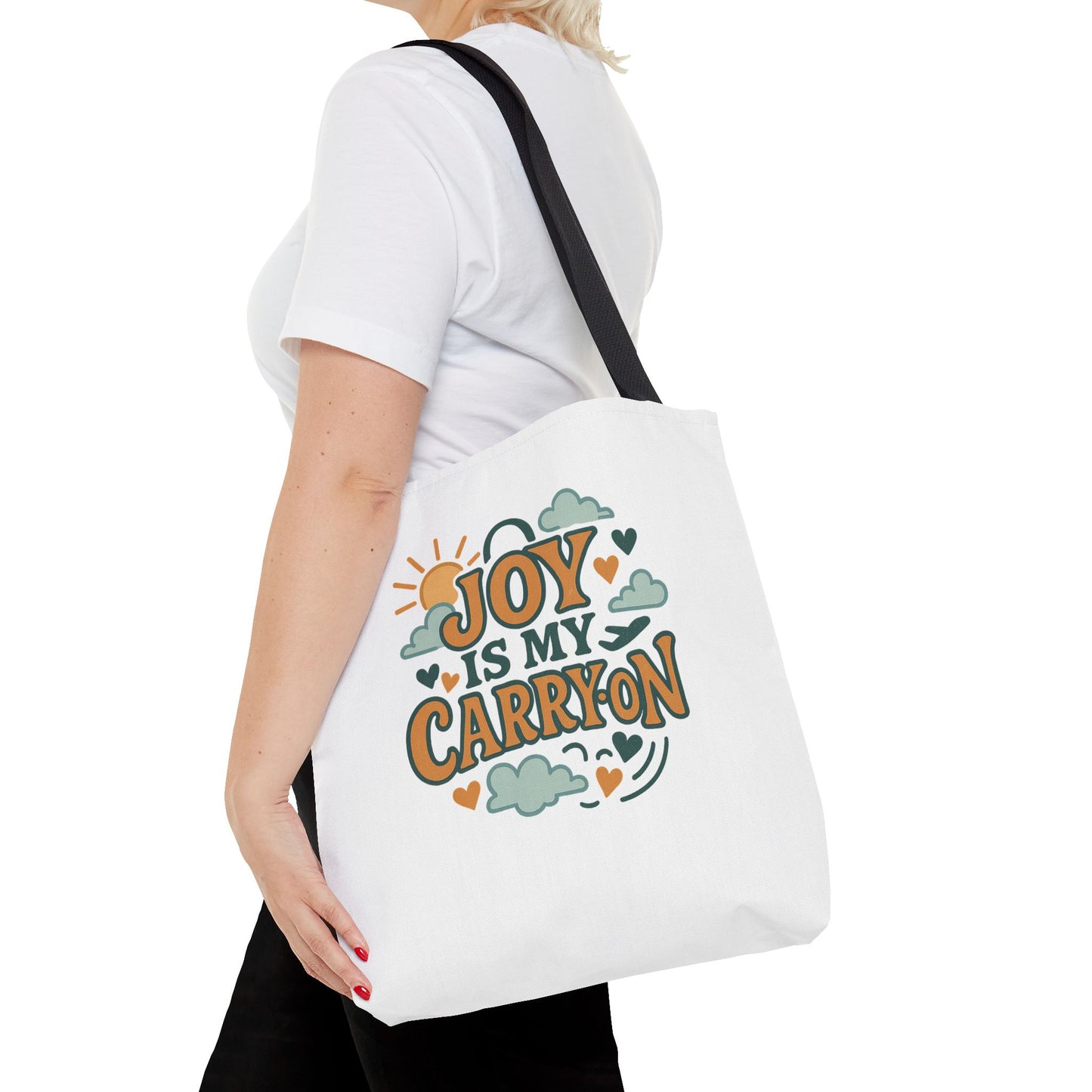 Joyful Carryall Tote Bag | Eco-Friendly Shopper | Perfect for Gifts, Organizing, Travel, Beach Days, and Everyday Errands