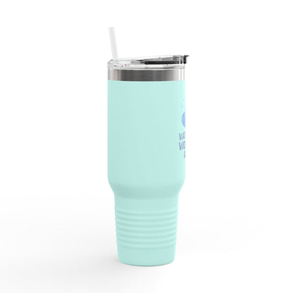 Water Fun Insulated Travel Mug, 40oz – Perfect for Water Lovers, Great for Travel, Gifts, Outdoor Adventures, Coffee & Tea
