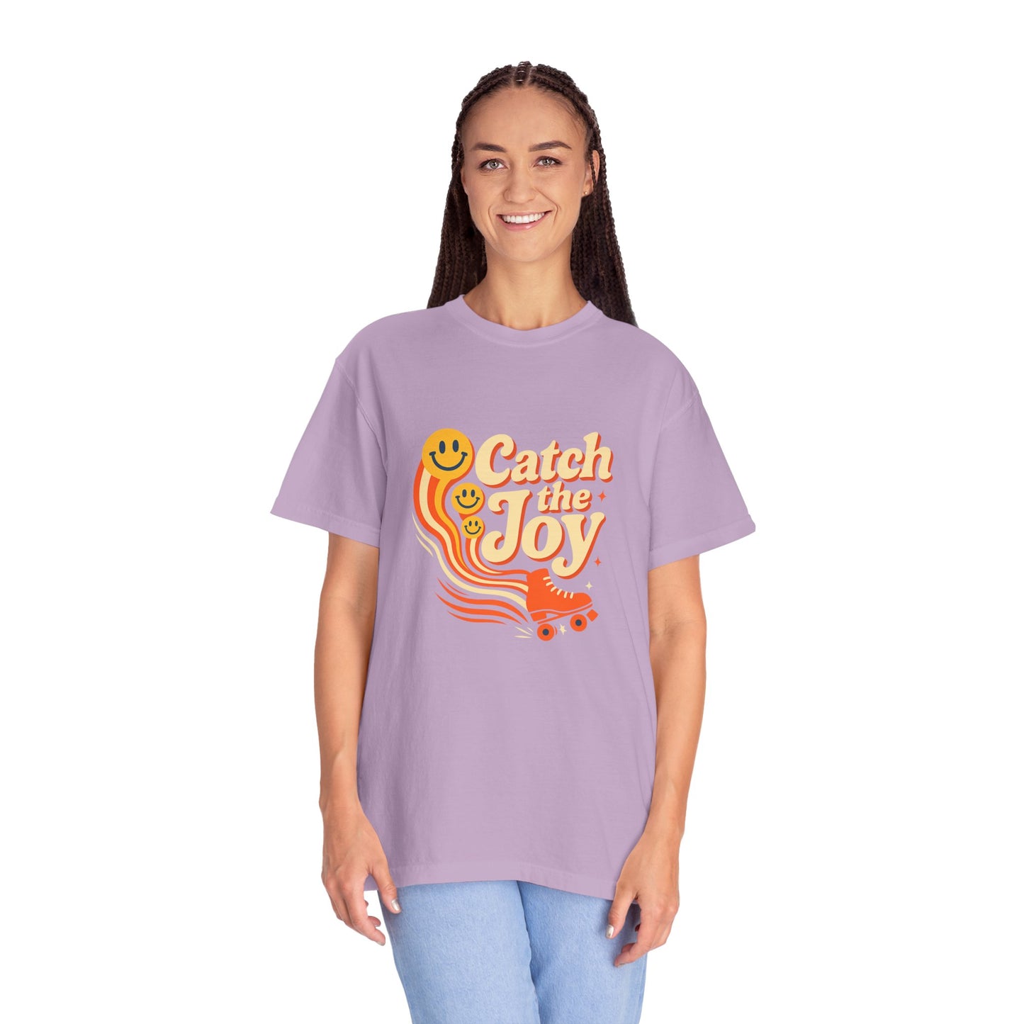 Catch the Joy Retro T-Shirt | Vintage Roller Skating Tee | Perfect Gift for Skaters &amp; Friends | Fun Summer Wear, Casual Fashion, Gift Idea