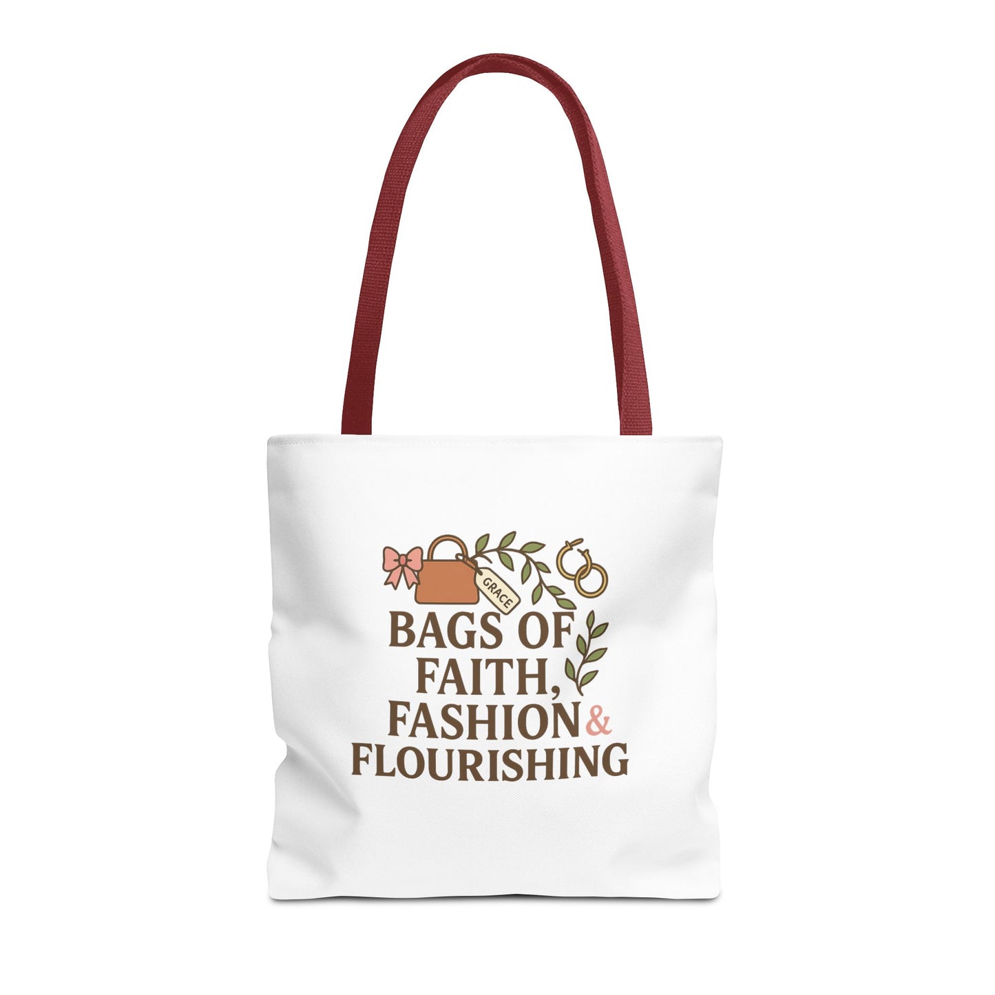 Faith & Fashion Tote Bag | Stylish Everyday Carry, Perfect for Gifts, Shopping, Church Events, and Personal Use