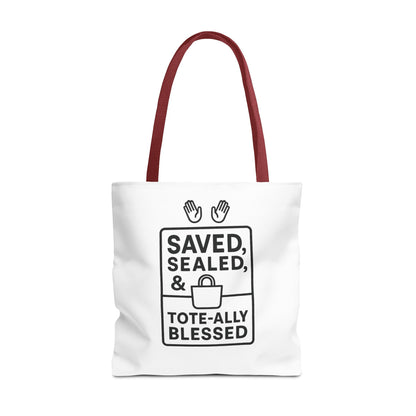Blessed Tote Bag Saved  Sealed & Tote ally Blessed