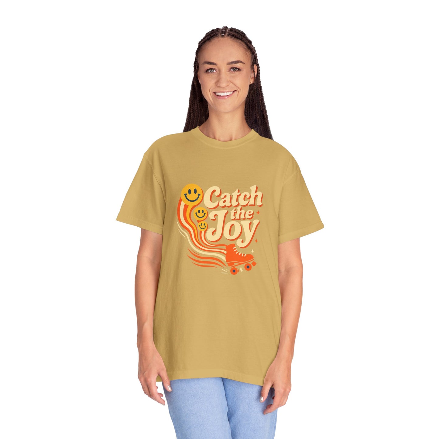 Catch the Joy Retro T-Shirt | Vintage Roller Skating Tee | Perfect Gift for Skaters &amp; Friends | Fun Summer Wear, Casual Fashion, Gift Idea