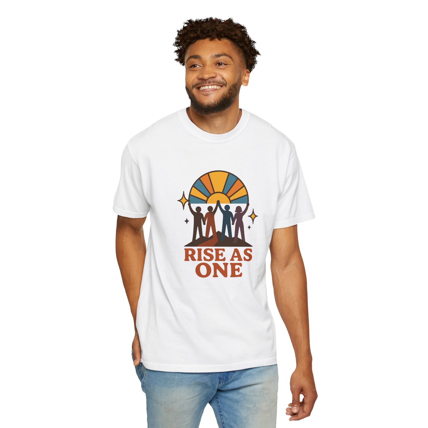 Unity Graphic Tee - Inspirational Unisex Shirt - Rise As One T-shirt, Equality Apparel, Gift for Social Activists, Summer Fashion