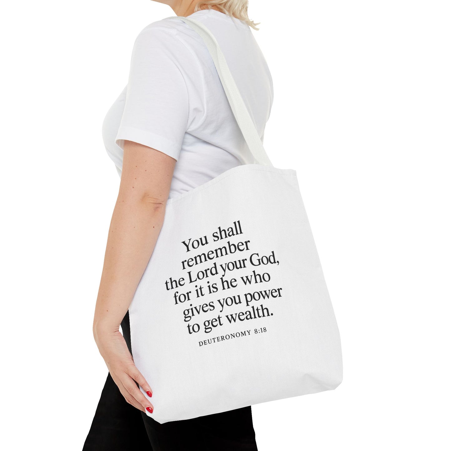 Inspirational Tote Bag - Faith Quote, Bible Verse Gift, Christian Tote, Scripture Bag, Positive Affirmation Accessory