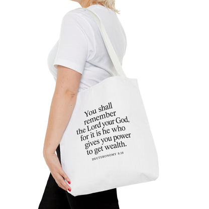 Inspirational Tote Bag - Faith Quote, Bible Verse Gift, Christian Tote, Scripture Bag, Positive Affirmation Accessory