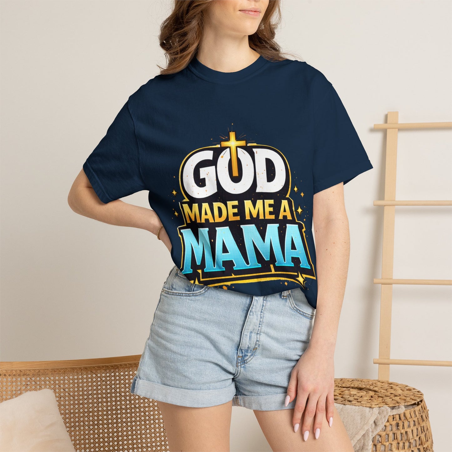 God Made Me A Mama Faith-Based Unisex Tee
