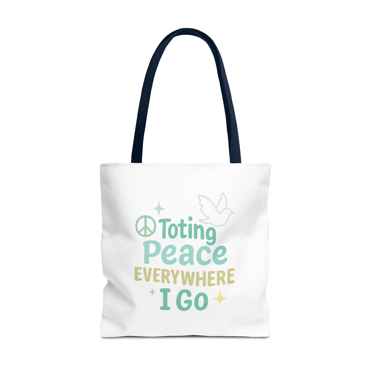 Peaceful Reusable Tote Bag