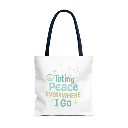 Peaceful Reusable Tote Bag
