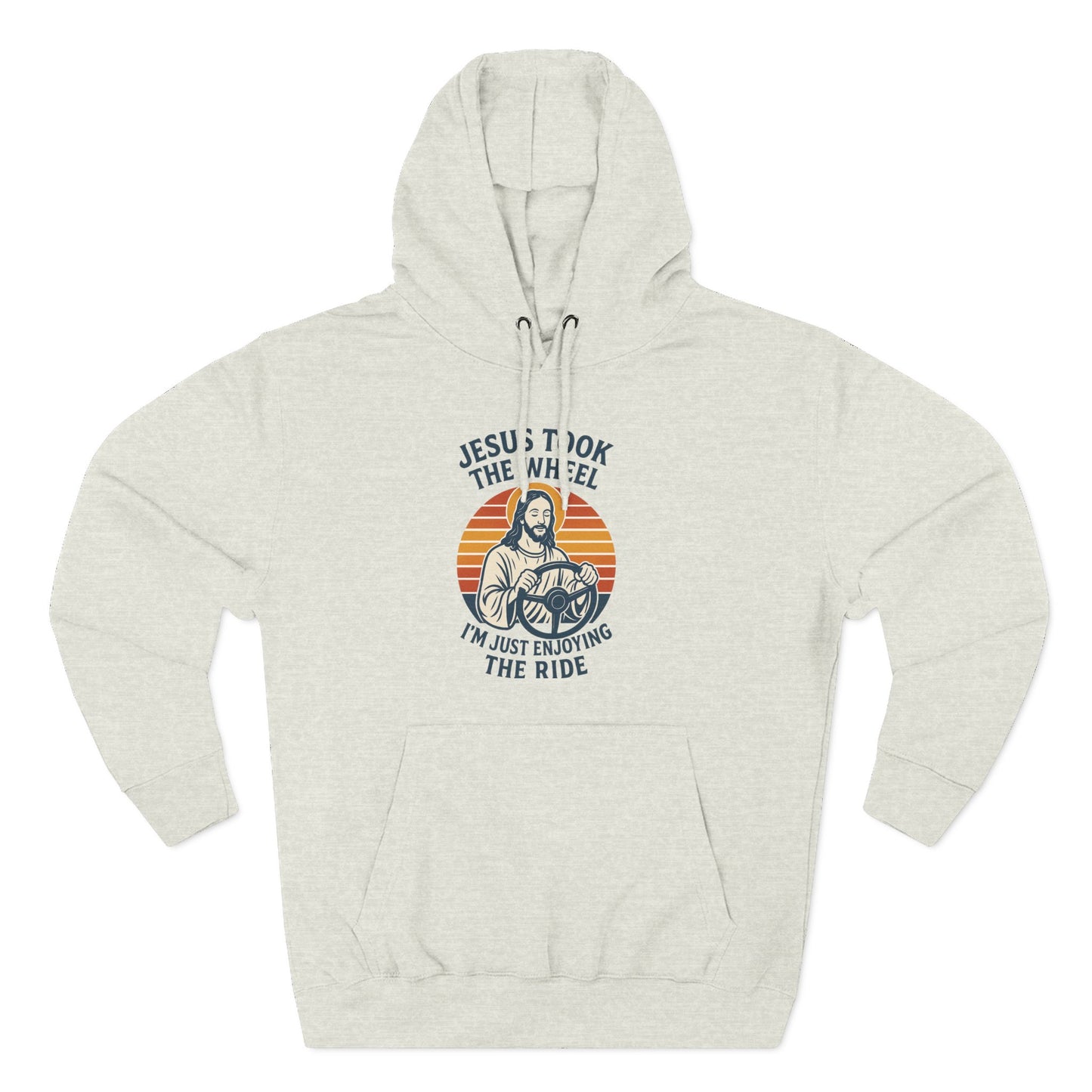 Jesus Took the Wheel Hoodie, Inspirational Faith Wear, Christian Gift, Cozy Fleece Hoodie, Perfect for Church &amp; Holidays