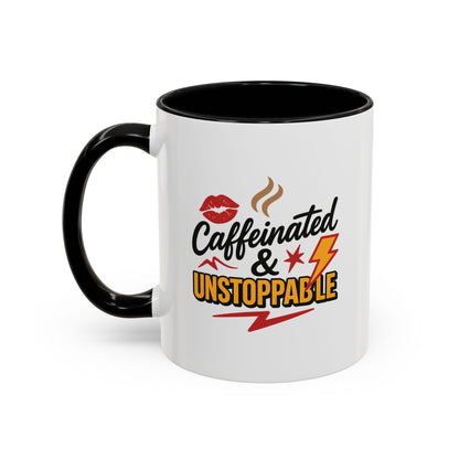 Caffeinated & Unstoppable Coffee Mug - Fun Gift for Coffee Lovers, Cute Office Decor, Motivational Drinkware, Perfect for Birthdays, [...]