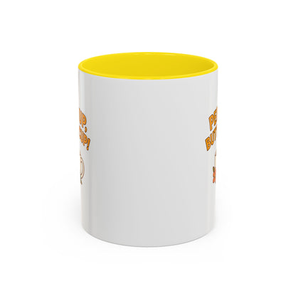 Perk Up, Buttercup! Cute Accent Coffee Mug for Daily Motivation, Gift for Coffee Lovers, Home Office Decor, Floral Tea Cup
