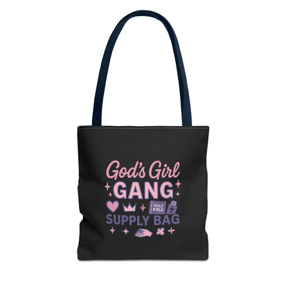 God's Girl Gang Tote Bag | Stylish Supply Bag, Gift for Friends, Everyday Use, Eco-Friendly Shopping, Fun & Functional