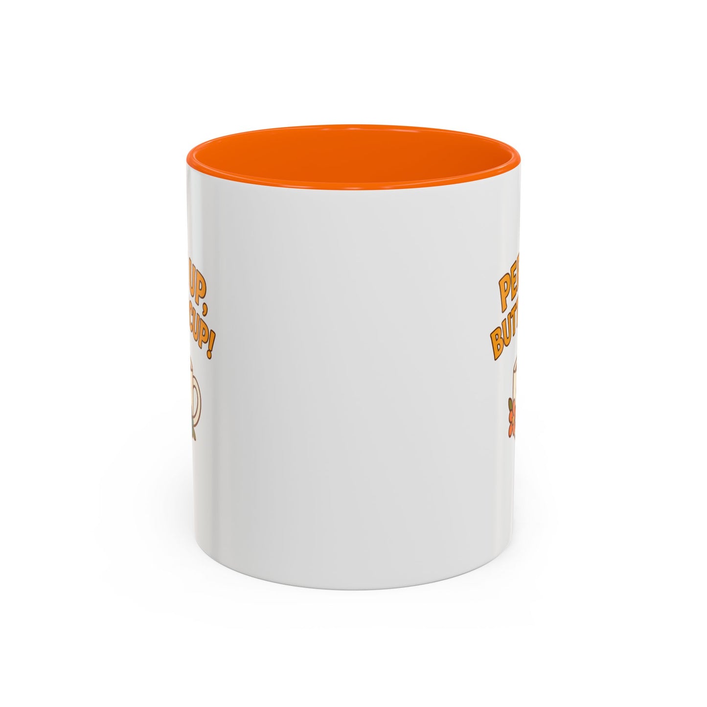 Perk Up, Buttercup! Cute Accent Coffee Mug for Daily Motivation, Gift for Coffee Lovers, Home Office Decor, Floral Tea Cup