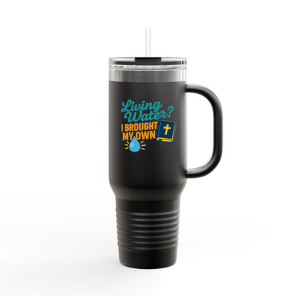 Living Water Insulated Travel Mug, 40oz - Perfect for Adventurers or as a Faithful Gift, Travel Mug, Bible Verse Mug, Custom [...]