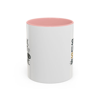 Accent Coffee Mug: Speak Light Sip Bright, Motivational Drinkware, Gift for Coffee Lovers, Inspirational Mug, Home and Office Decor