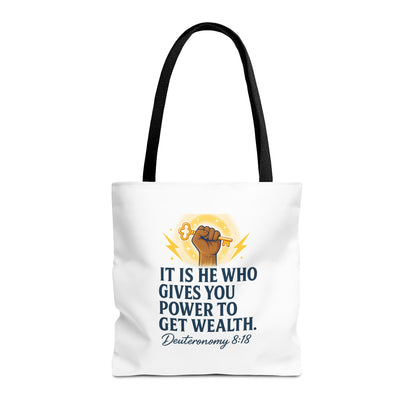 Empowering Inspirational Tote Bag, Motivational Bag, Gifts for Motivated Individuals, Scripture Tote, Versatile Shopping Bag