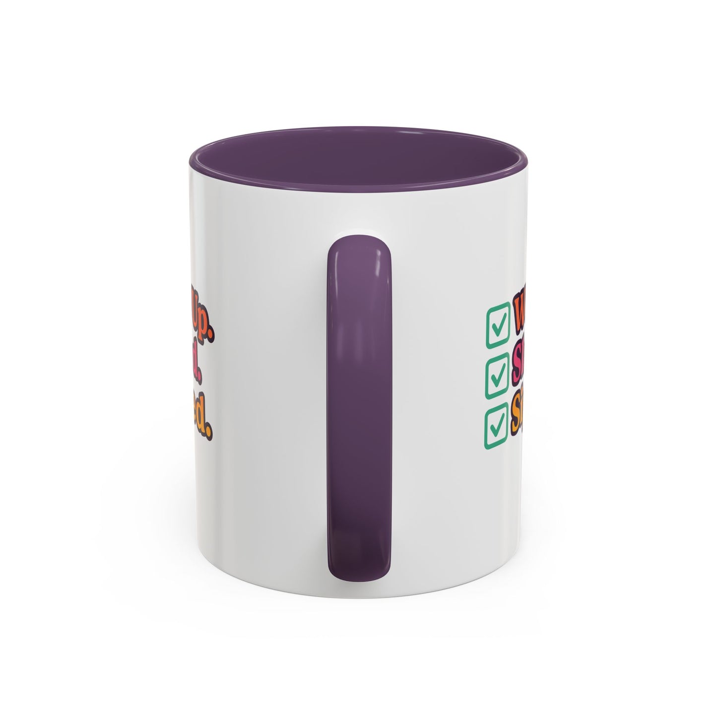 Woke Up Slayed Sipped Coffee Mug, Motivational Mug Gift, Fun Coffee Cup, Inspirational Office Mug, Morning Routine Mug