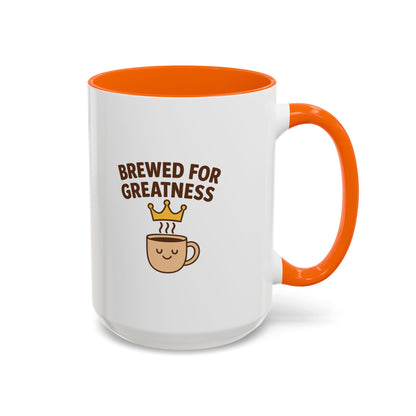 Brewed for Greatness Coffee Mug | Fun Drinking Mug, Gift for Coffee Lovers, Motivational Mug, Accent Mug for Home or Office