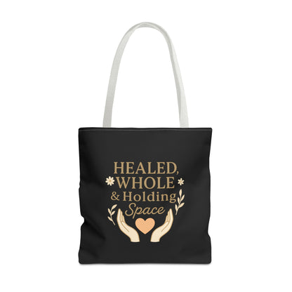 Spiritual Healing Tote Bag, Eco-Friendly Shopping Bag, Inspirational Gift, Reusable Market Tote, Mindfulness Carrier