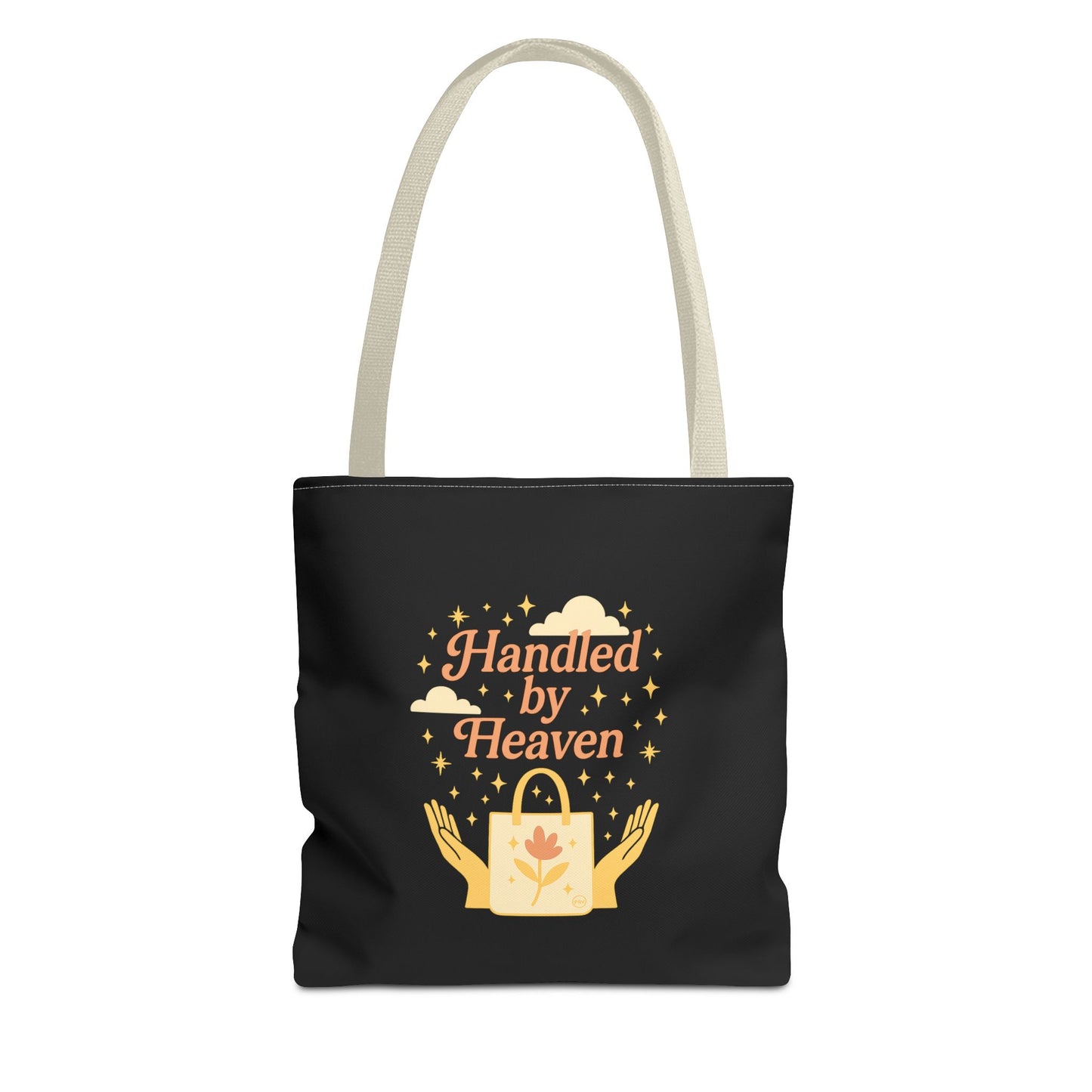 Heavenly Handled Tote Bag - Eco-Friendly Gift, Everyday Carry, Shopping Companion, Gift for Her, Travel Essential