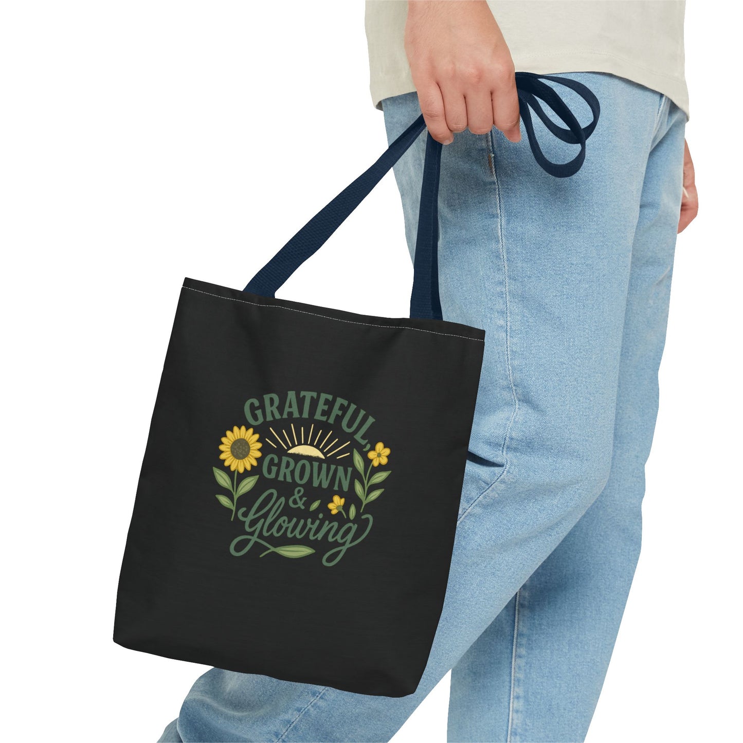 Grateful Grown & Glowing Tote Bag Eco-Friendly Shopper