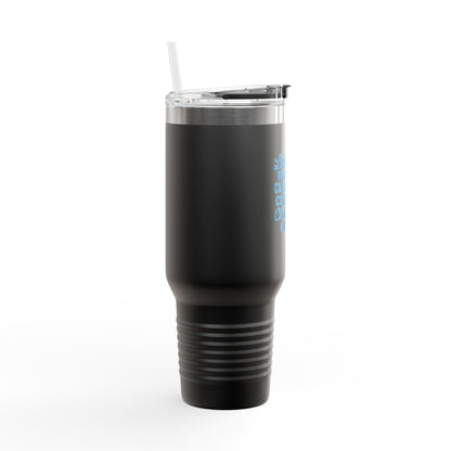 Living That Clean, Clear Christ Life - Inspirational Insulated Travel Mug, 40oz - Motivational Drinkware for Daily Refreshment, Perfect for Faith-Based Gifting, Eco-Friendly