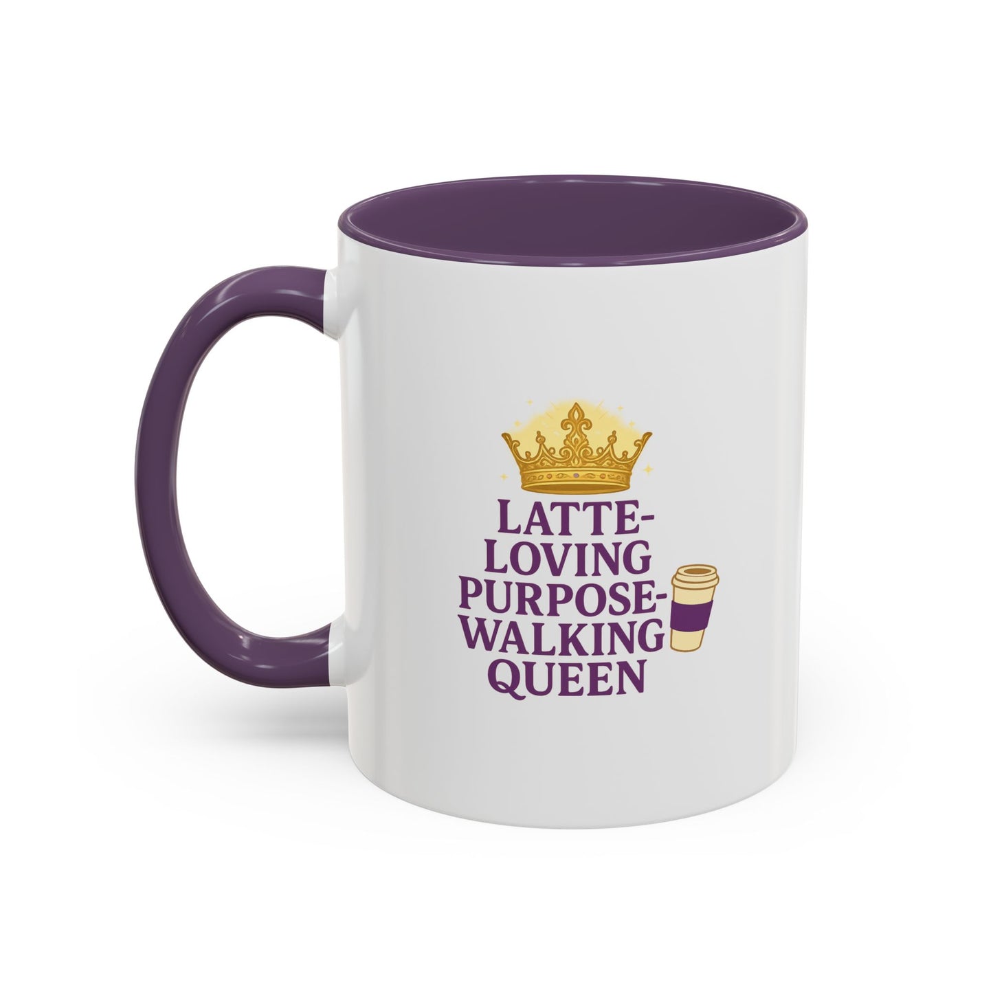 Latte-Loving Queen Coffee Mug - Perfect for Coffee Lovers, Birthday Gift, Personalized Kitchen Decor, Mother's Day Gift, Fun Office Mug