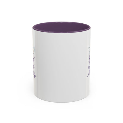 Sipping Grace Accent Coffee Mug | Stylish Gift for Coffee Lovers, Inspirational Mug, Office Décor, Unique Funny Coffee Cup