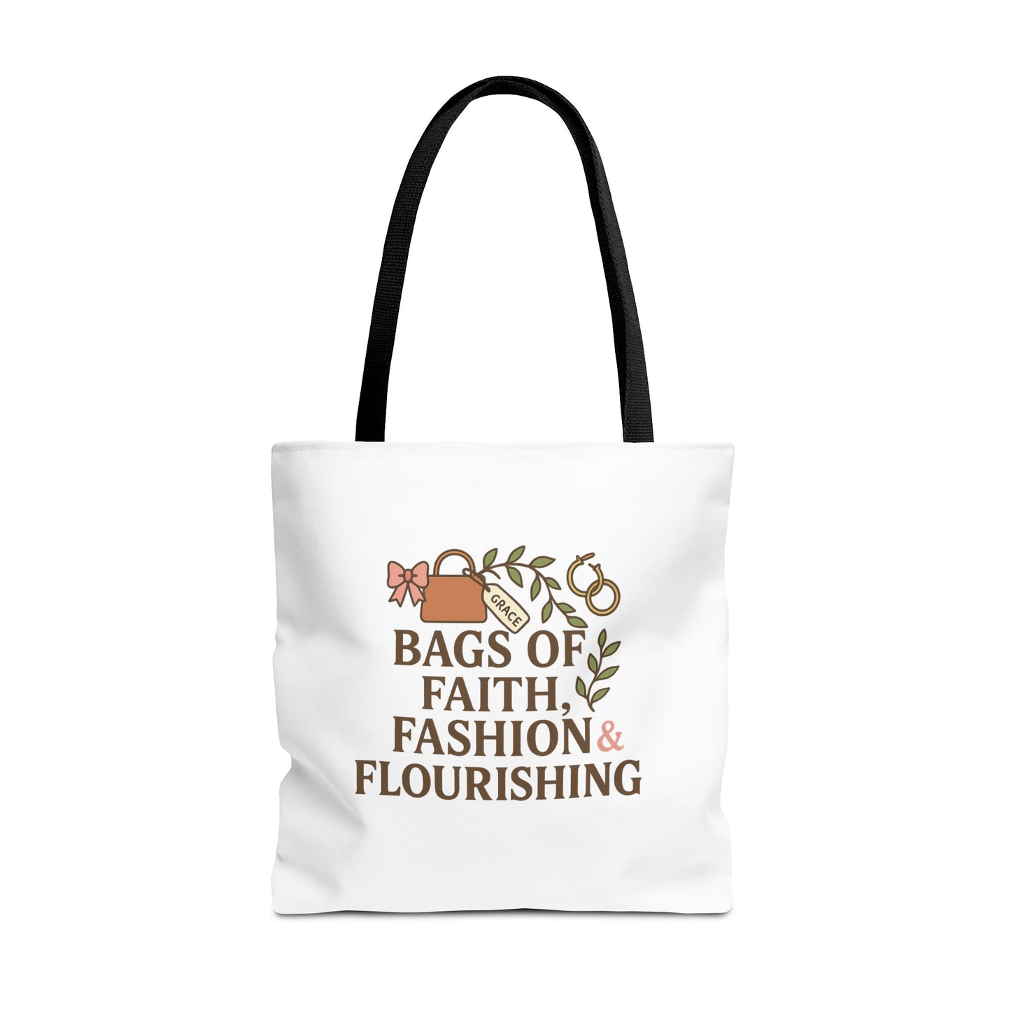 Faith & Fashion Tote Bag | Stylish Everyday Carry, Perfect for Gifts, Shopping, Church Events, and Personal Use