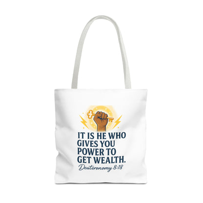 Empowering Inspirational Tote Bag, Motivational Bag, Gifts for Motivated Individuals, Scripture Tote, Versatile Shopping Bag