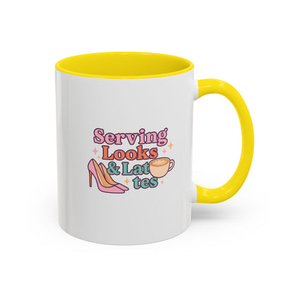 Chic Coffee Mug: Serving Looks & Lattes | Trendy Gift for Coffee Lovers, Fashion Enthusiasts, Housewarming, Birthdays, Mom's Day
