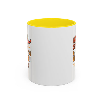Funny Coffee Mug: "Hot, Spicy, & Now I'm Awake!" - Perfect Gift for Coffee Lovers, Mugs for Friends, Humorous Kitchen Decor, Novelty Mug